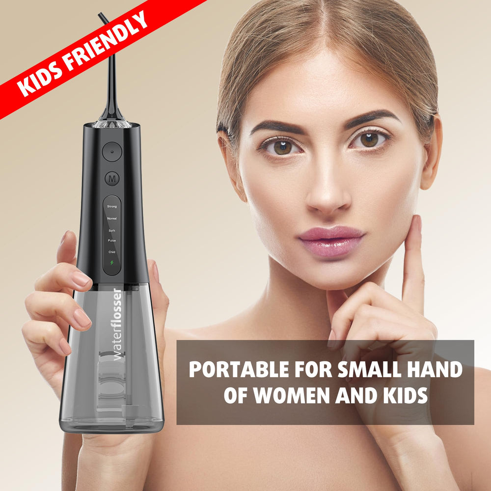 IPX7 waterproof cordless design with battery indicator