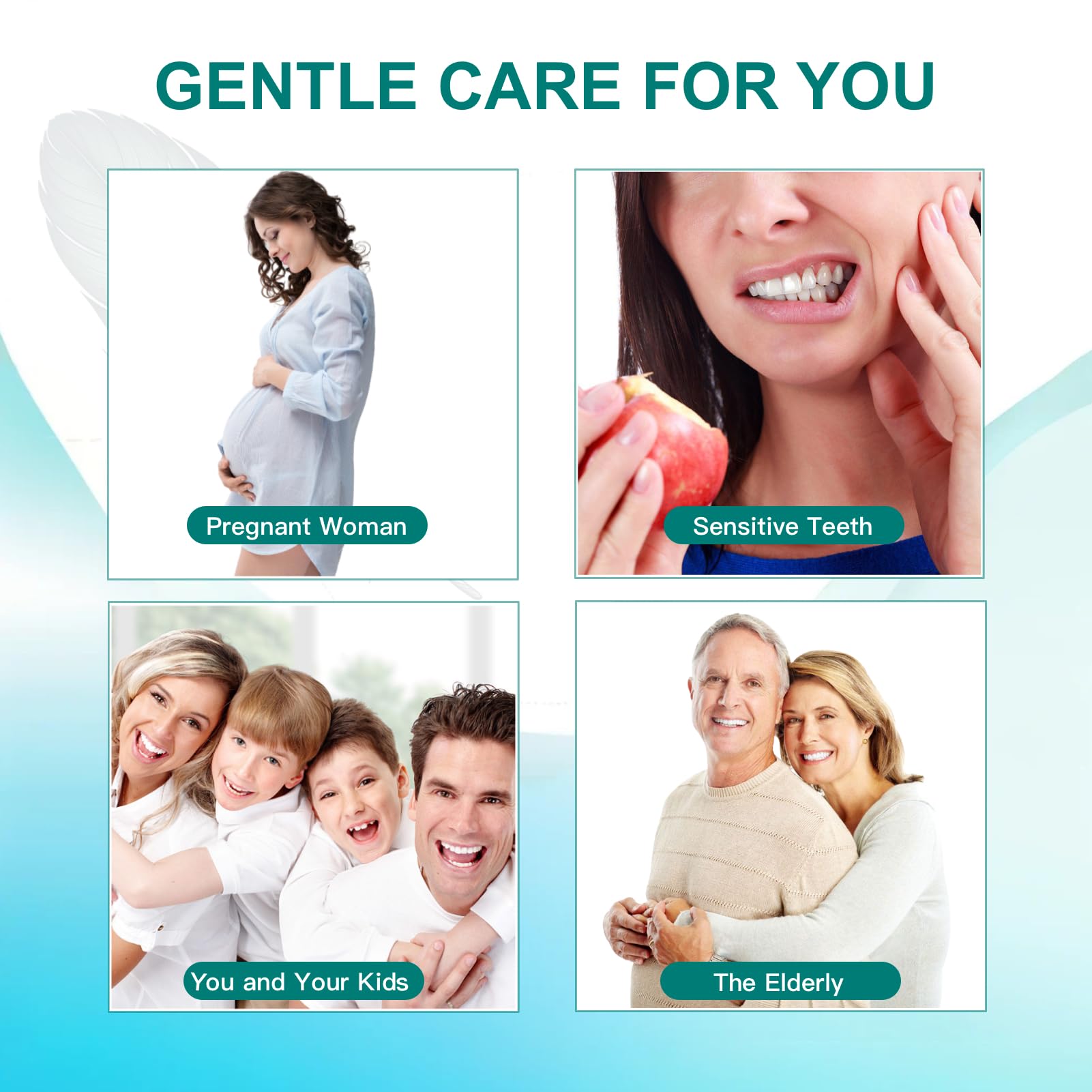 Pointed bristles clean deeper between teeth