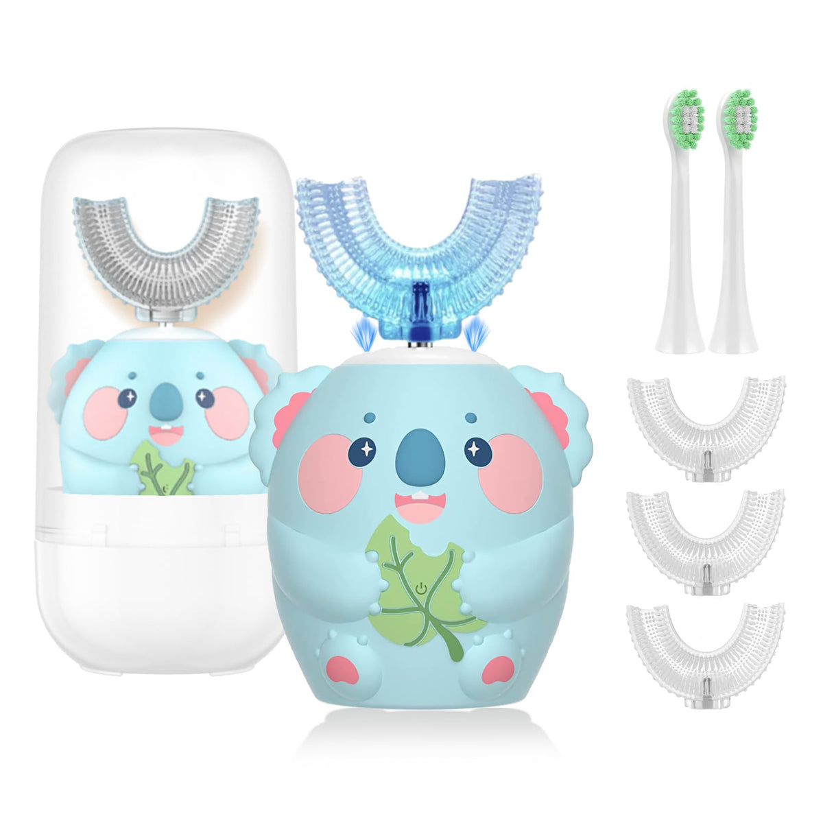 Geacker Kids Electric Toothbrush Koala Cyan - front view