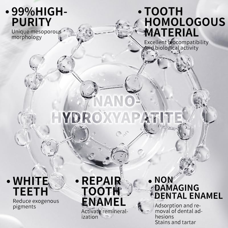 Illustration of nano-hydroxyapatite particles