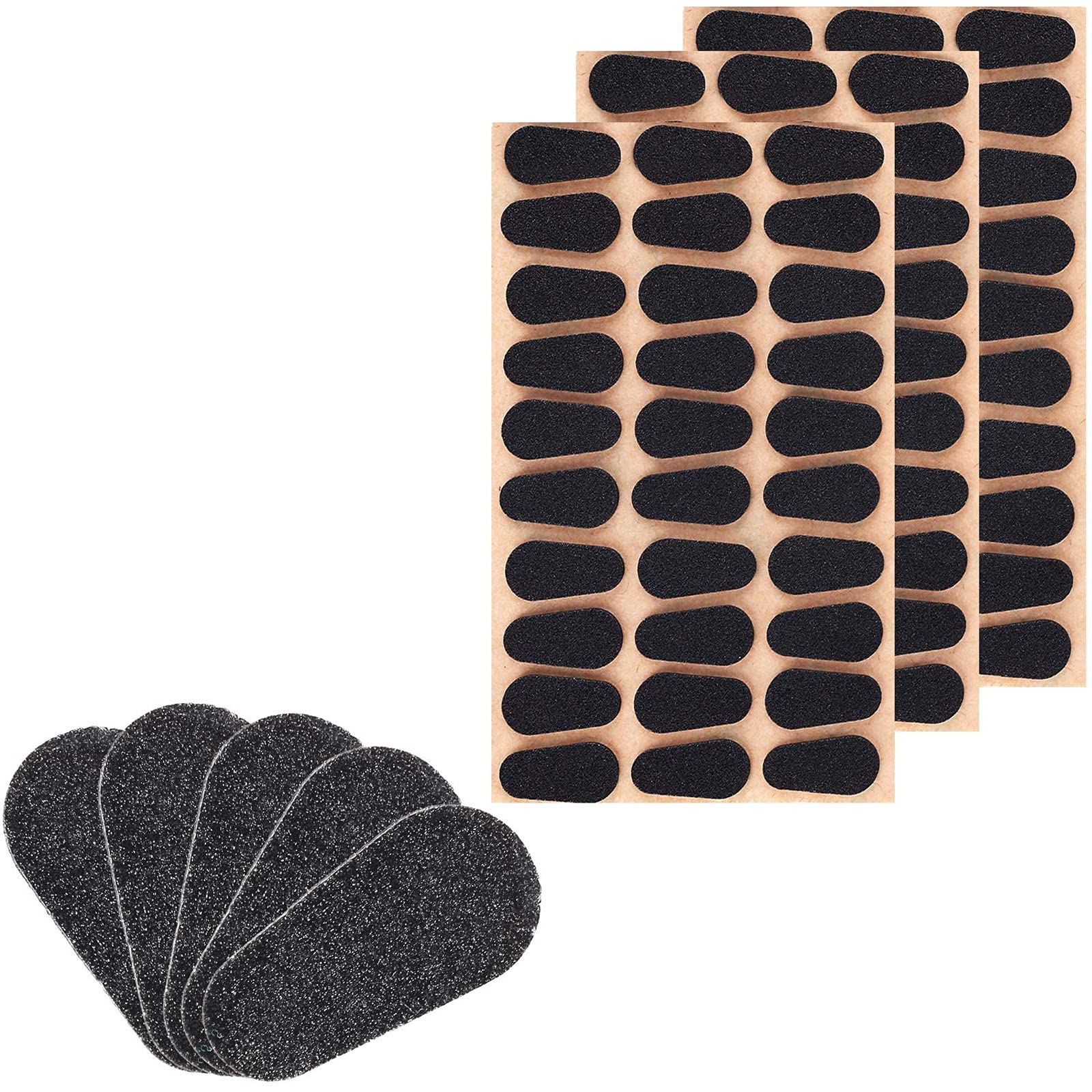Gejoy 45 pairs soft foam nose pads - self-adhesive anti-slip for glasses (black) - pad close-up