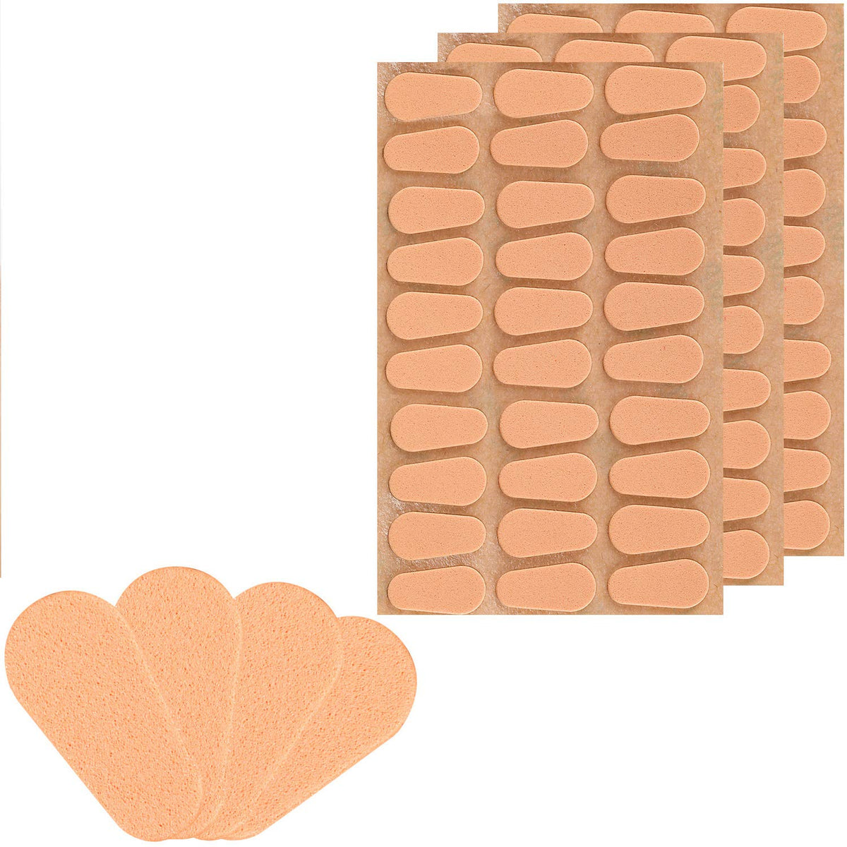 Gejoy soft foam nose pads with self-adhesive back for glasses (nude color)