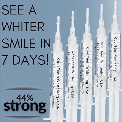 Five 5ml syringes of whitening gel