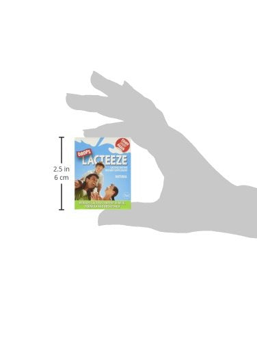 Lacteeze Drops packaging label with dosage information