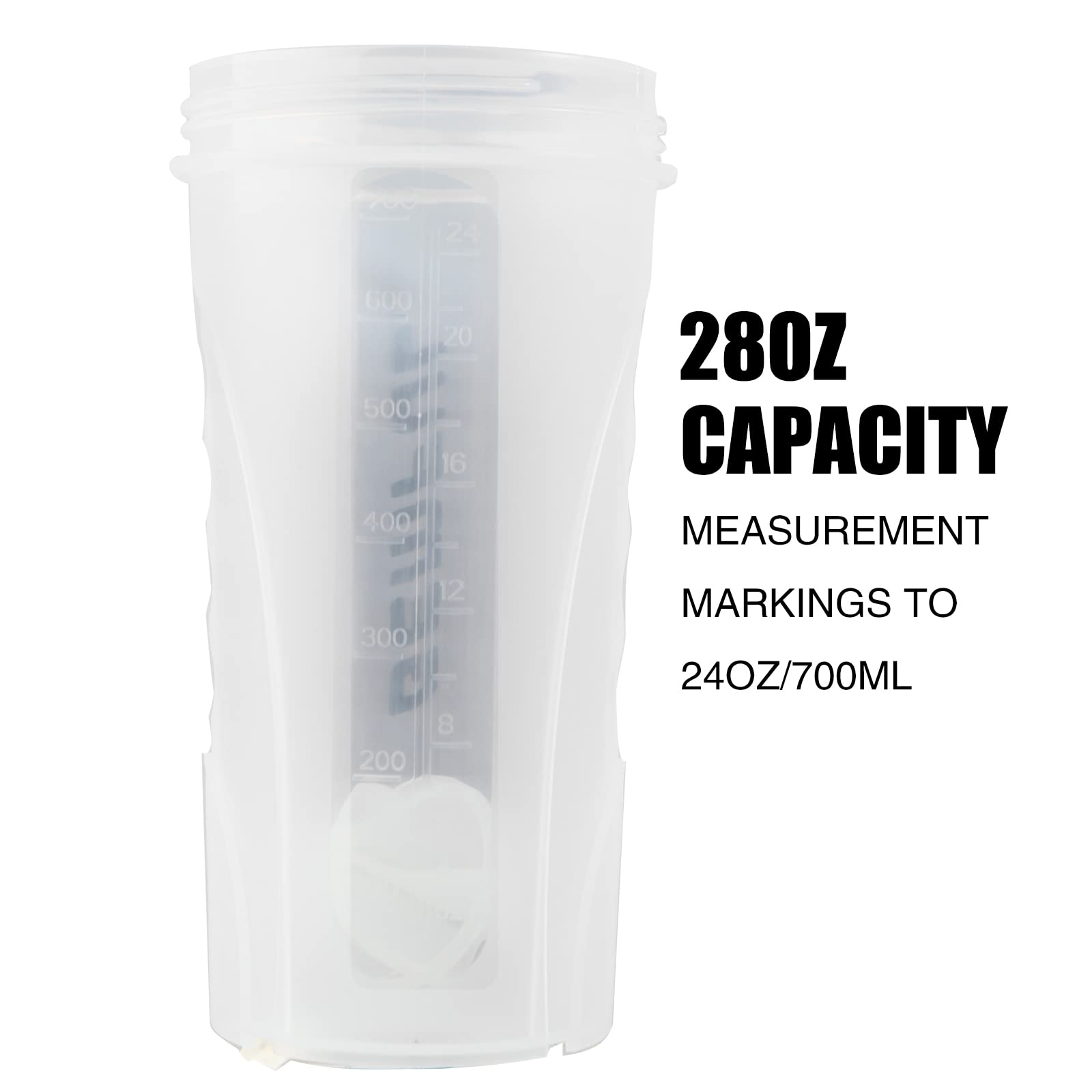GEMFUL shaker embossed measurements for accurate portioning