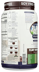 Nutritional information label on Genceutic Naturals Plant Head Protein Chocolate jar