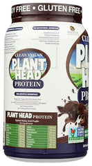 Allergen free plant based protein label on container