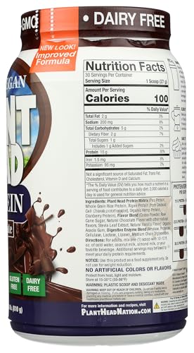 Serving suggestion: chocolate Plant Head Protein shake
