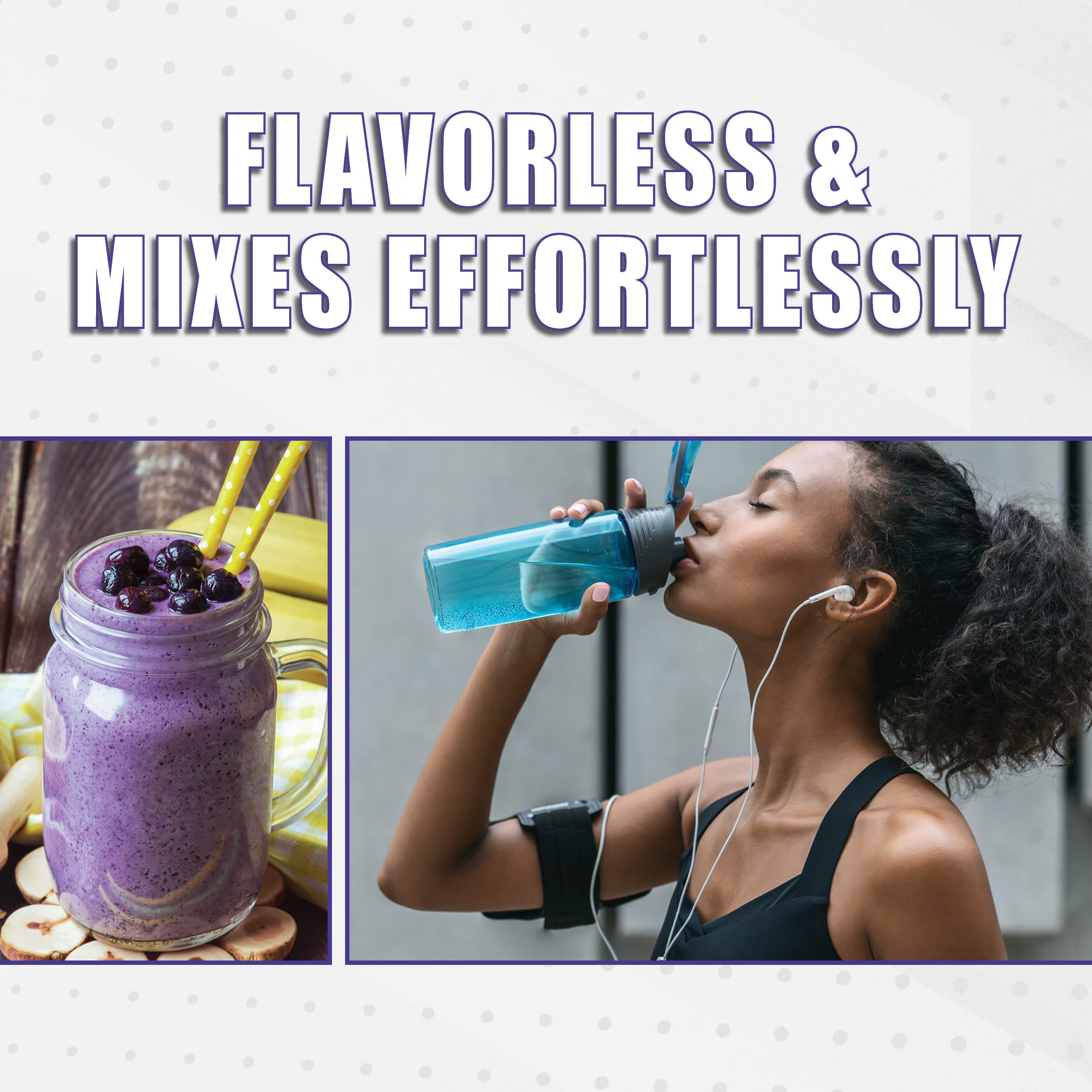 Close-up of GENEPRO GEN.3 unflavored collagen powder with scoop