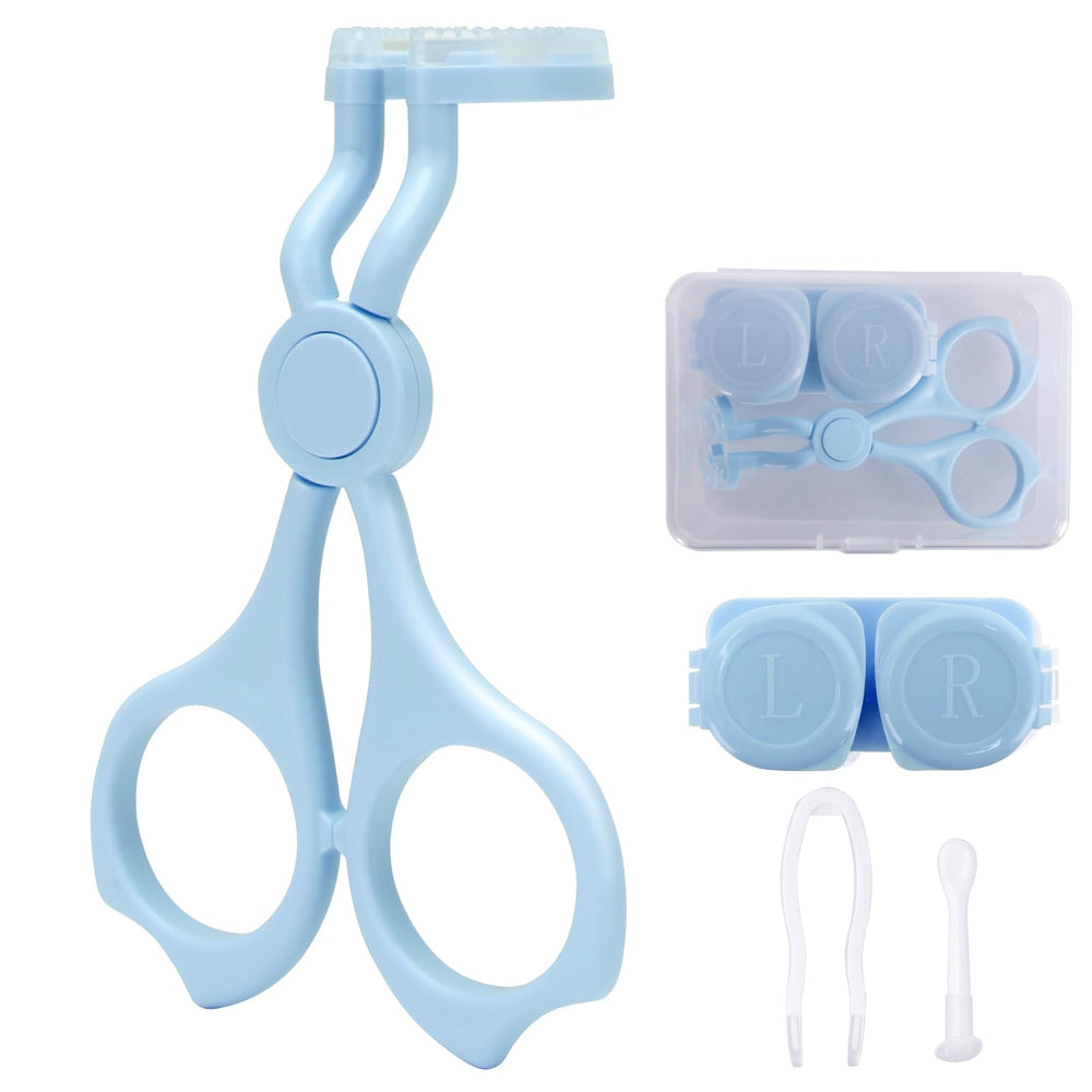 Blue generic contact lens applicator tool with ergonomic grip