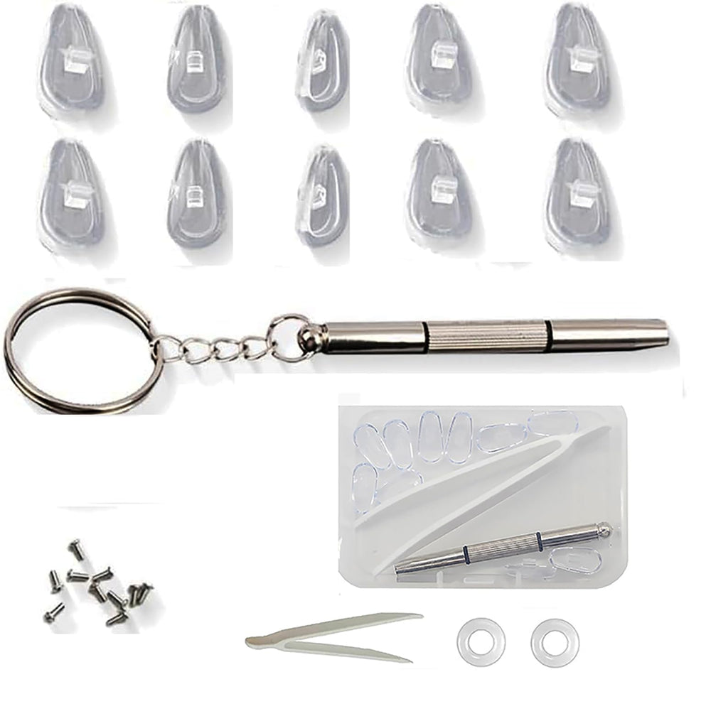 Soft silicone nose pads for glasses included in the kit