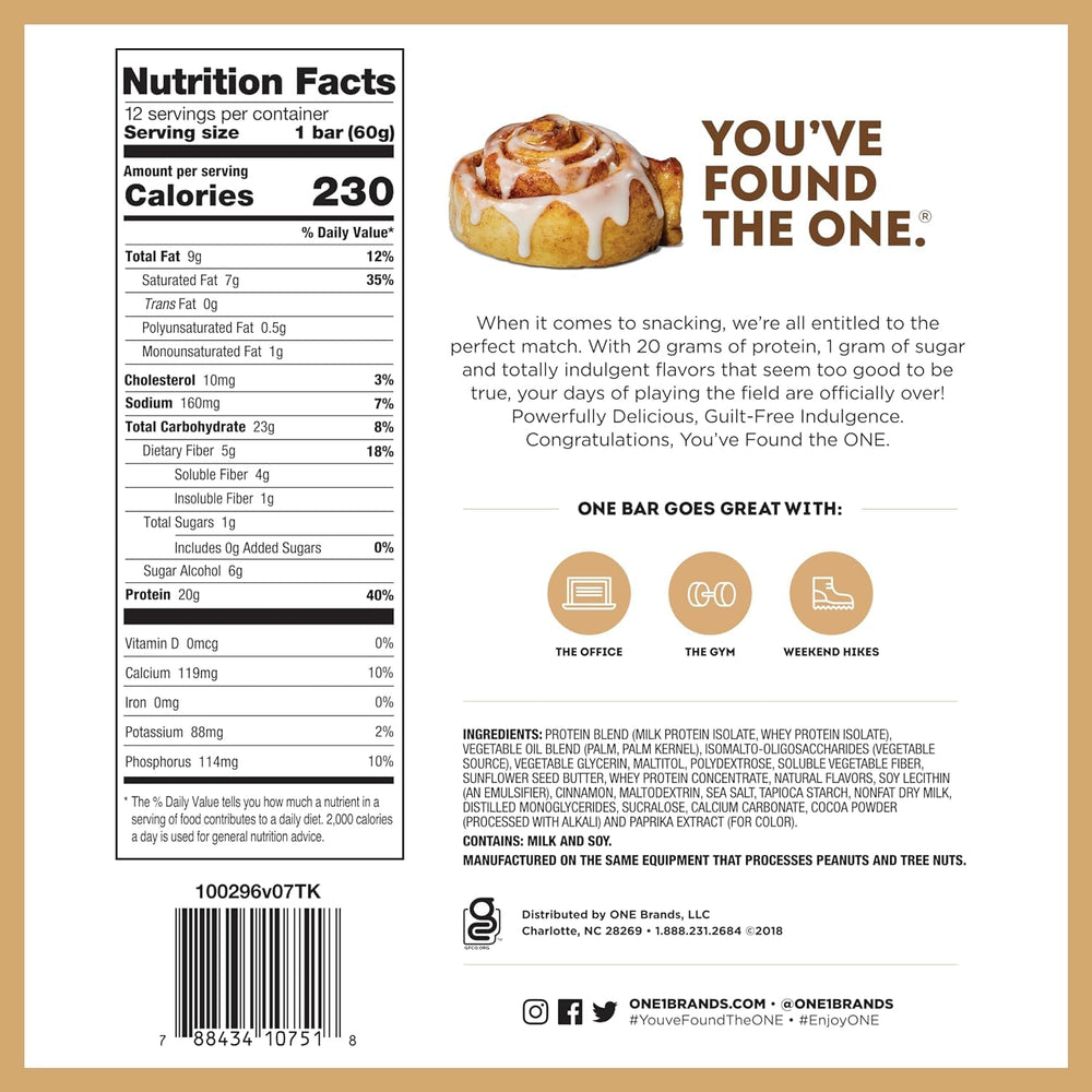 Generic ONE Bars preworkout snack ready for active routines