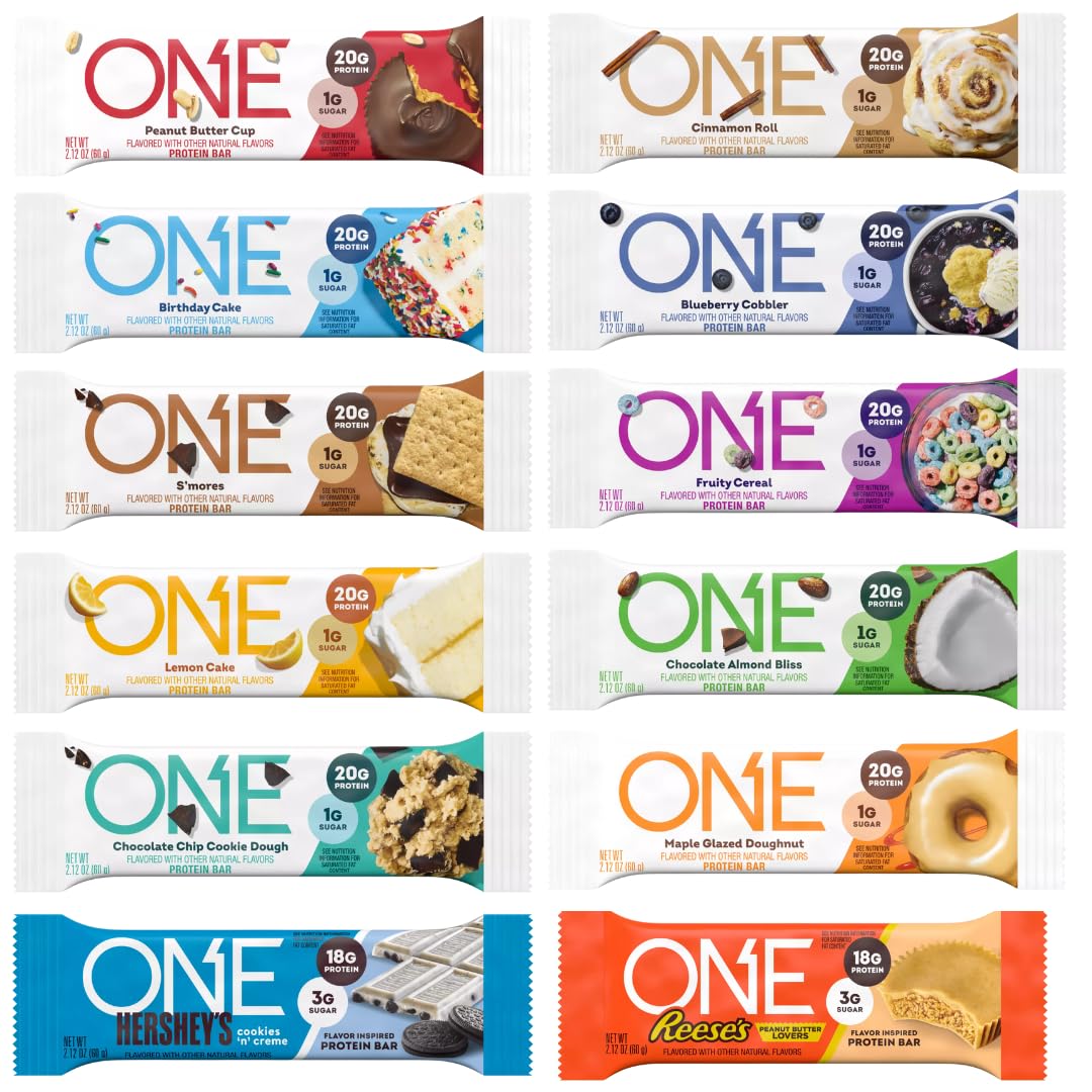 Generic ONE Protein Bars sampler front view for quick fueling