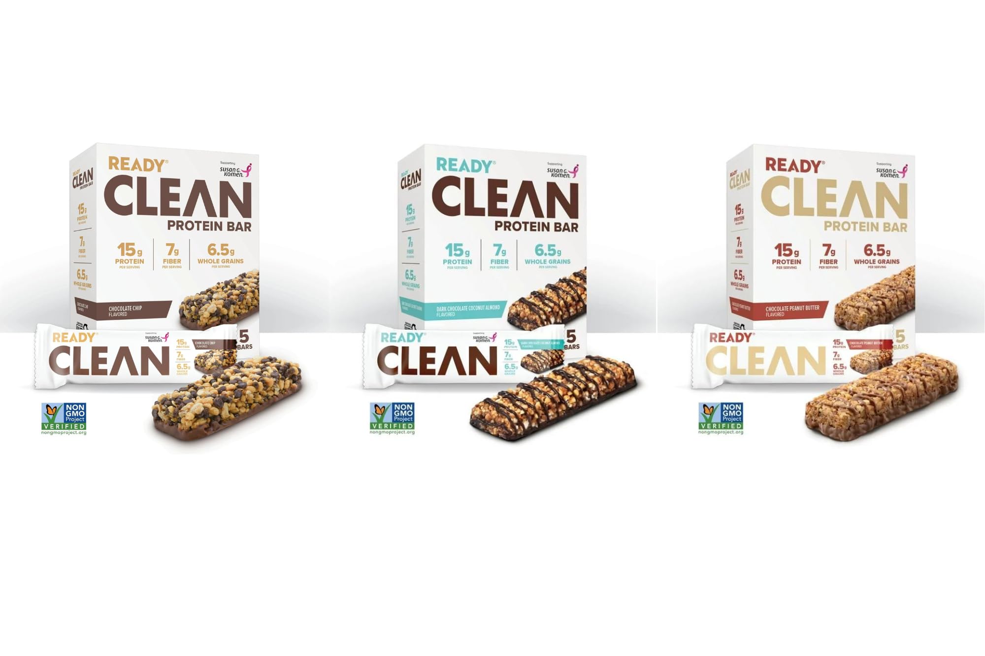 Generic Ready Clean Protein Bars with nuts and seeds energize naturally for active days.