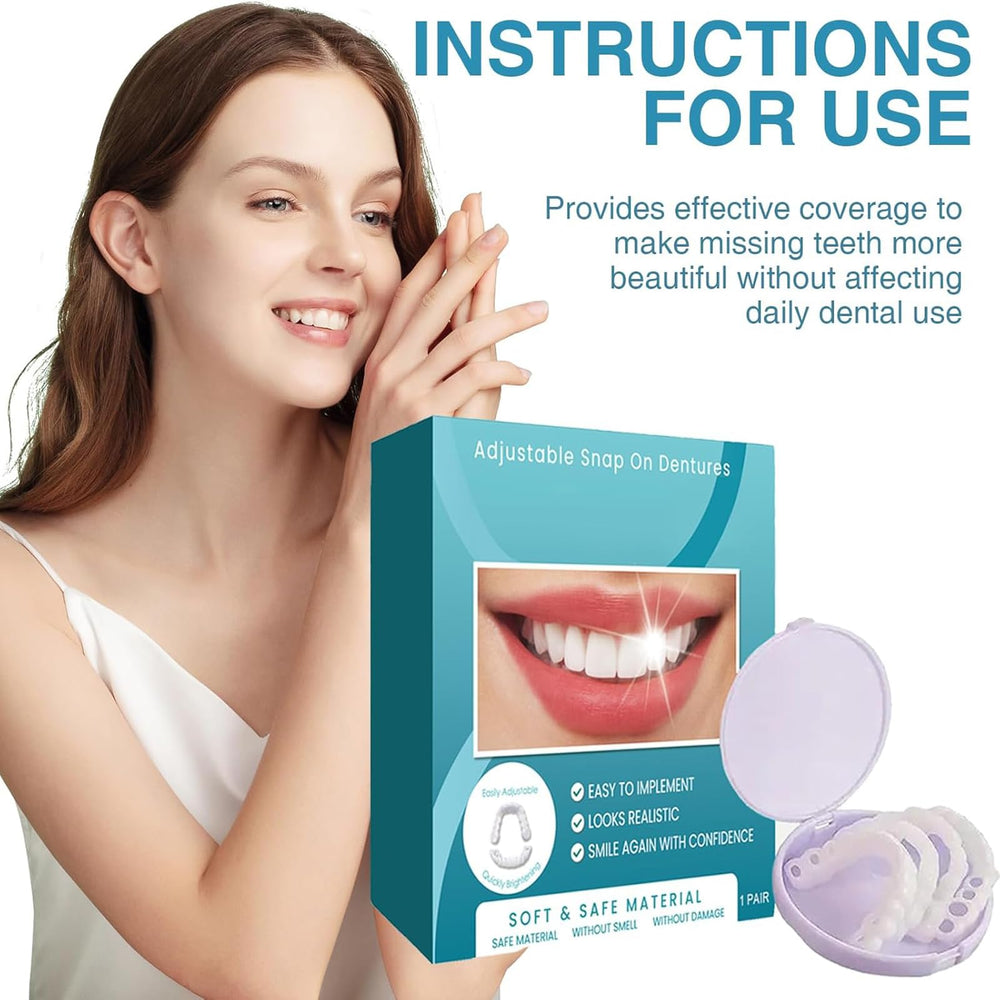 Standard and adjustable silicone denture pair