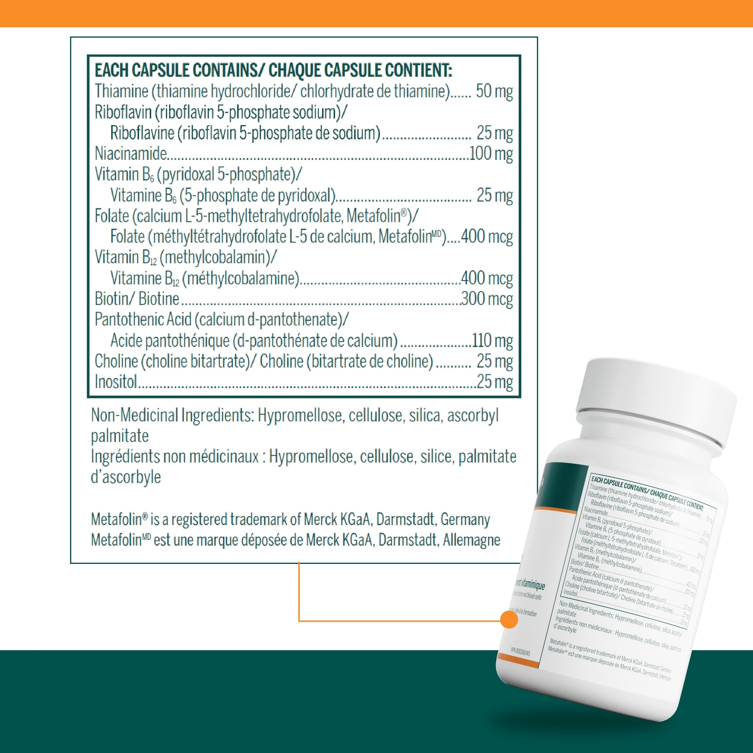 Close-up of Active B Complex capsules