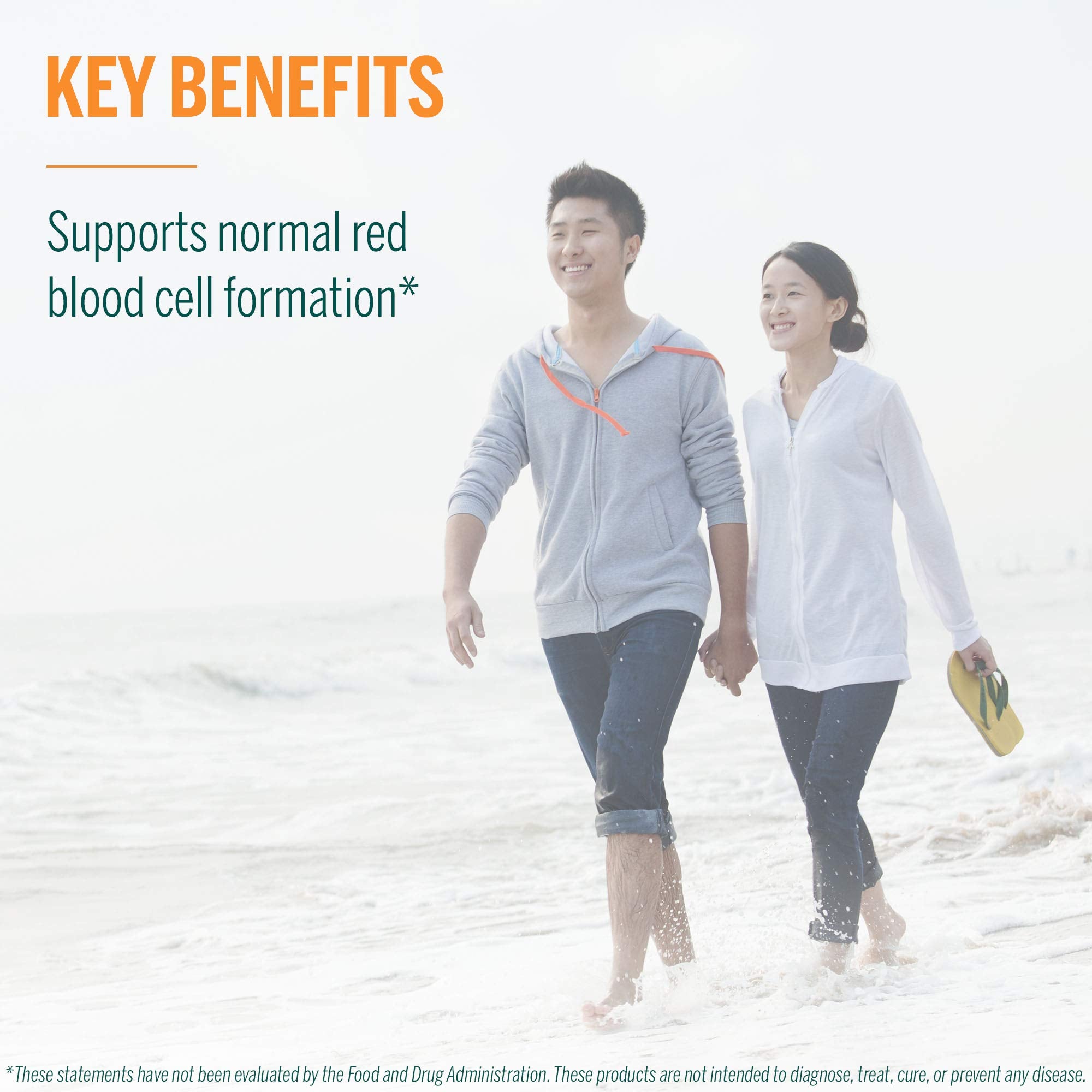 Illustration of methylcobalamin and L-methylfolate ingredients