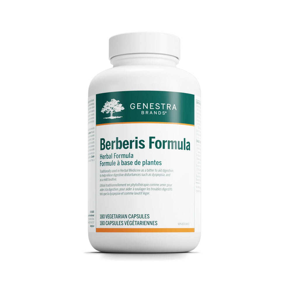 Genestra Berberis Formula bottle label