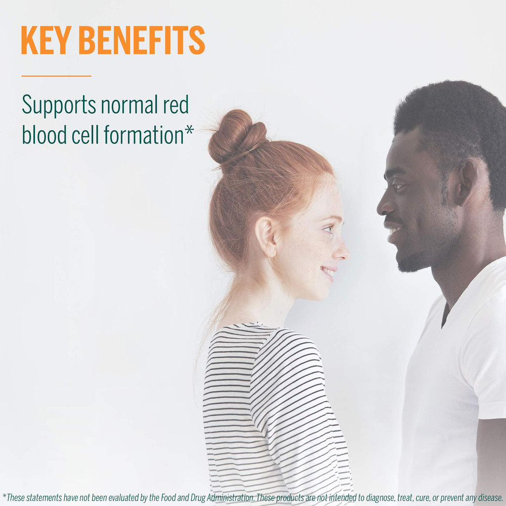 Genestra Bio B12 + Folic Acid bottle on white background