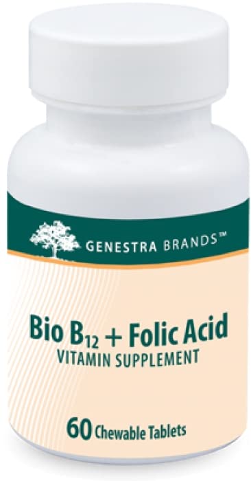 Genestra Bio B12 + Folic Acid ingredients panel