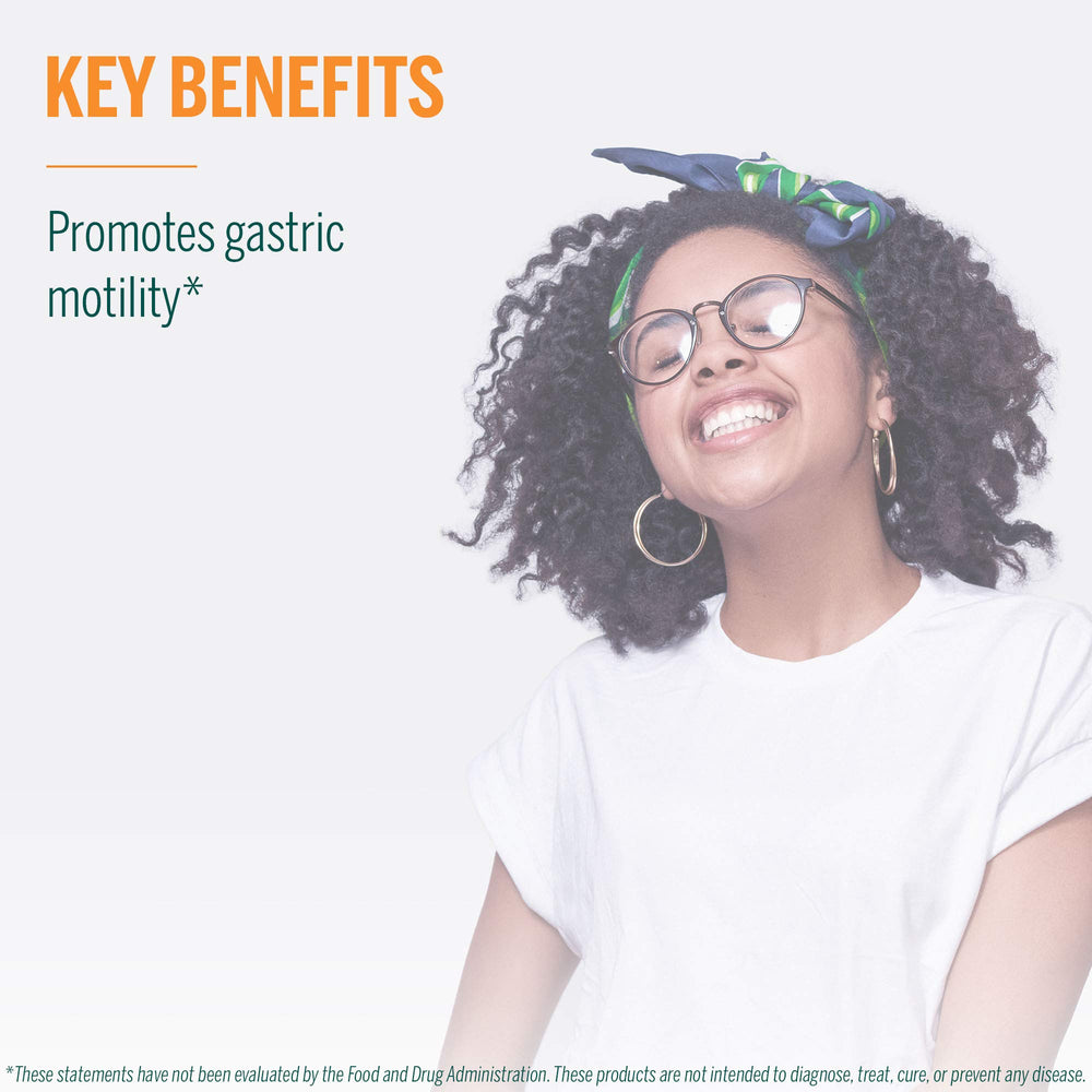 Graphic illustrating digestive health support from the capsules