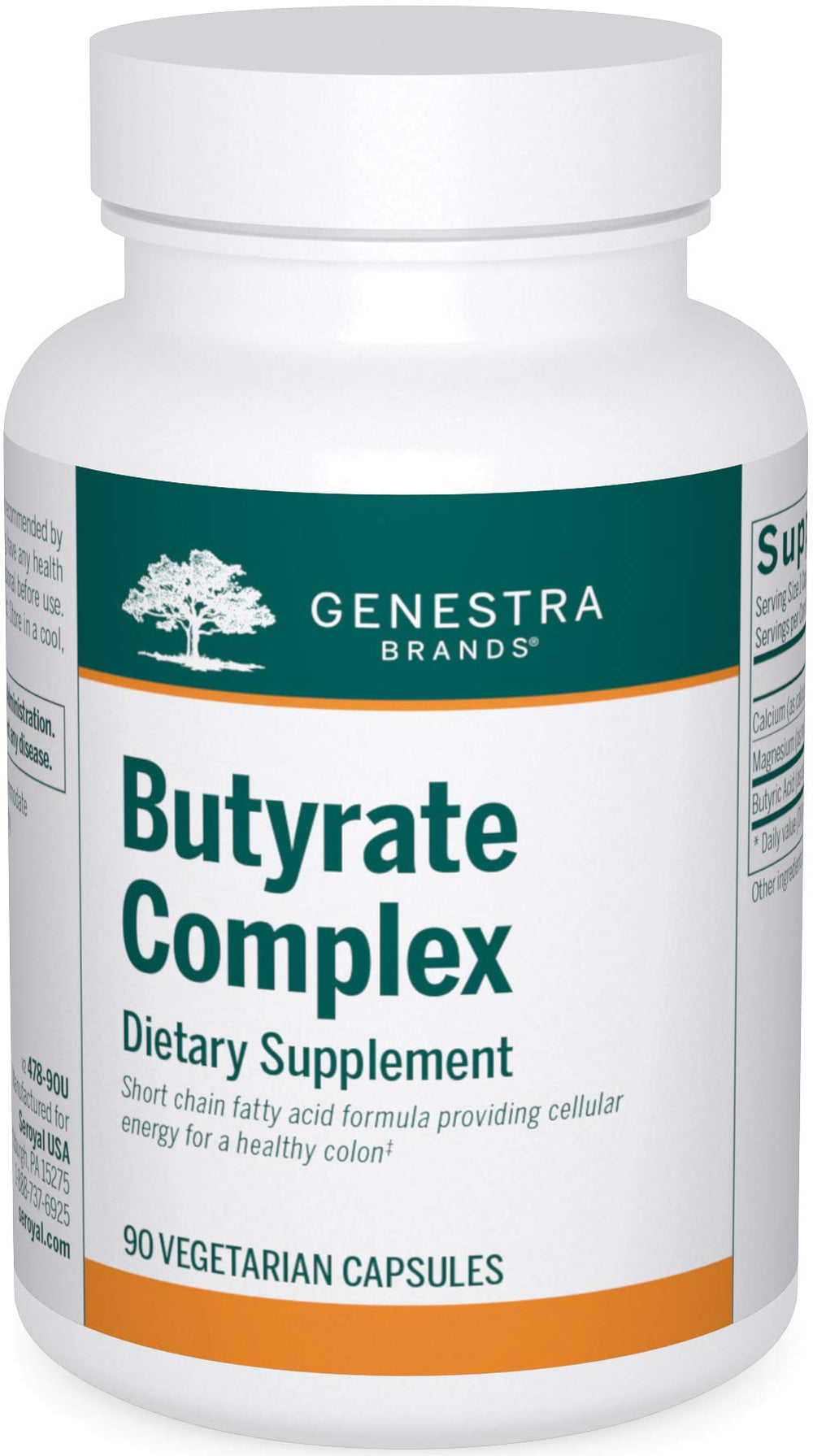 Genestra Brands Butyrate Complex bottle and label