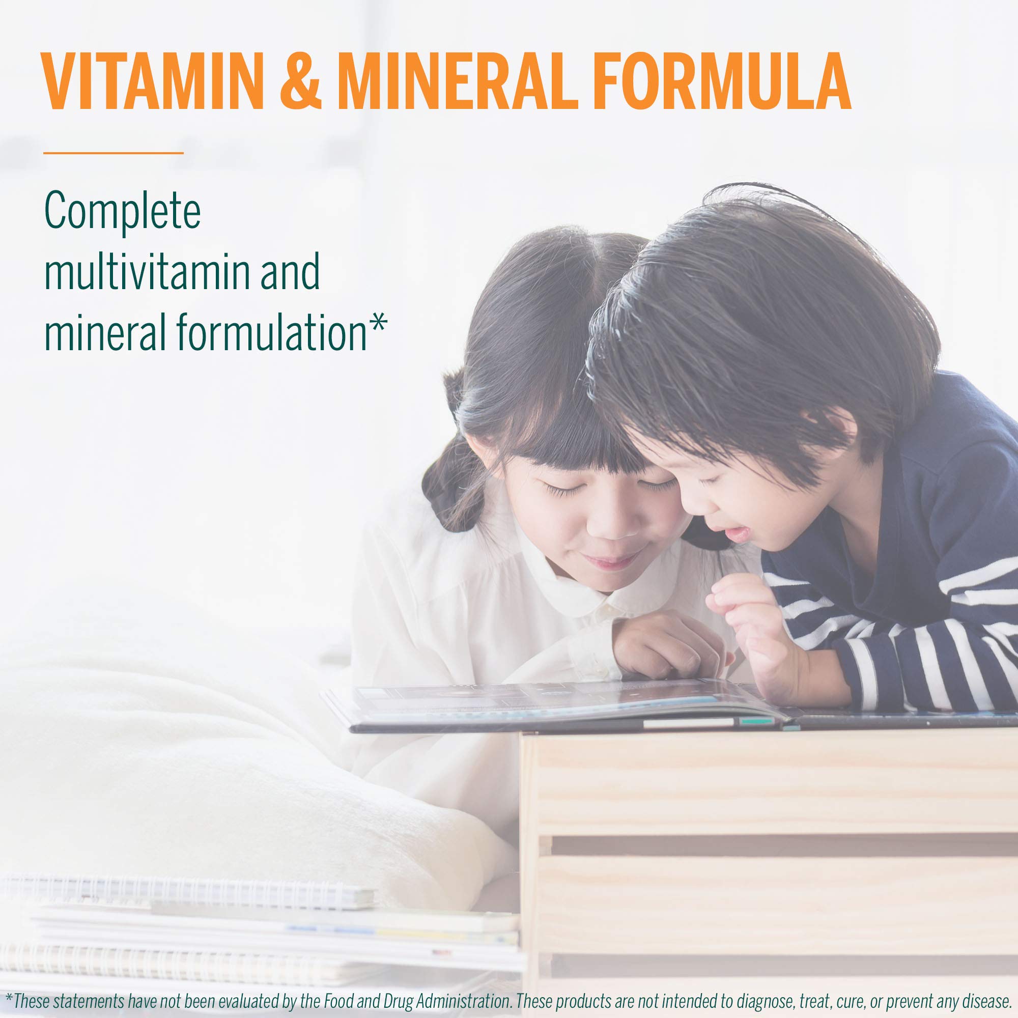 Vitamin and mineral blend icons illustrating growth support