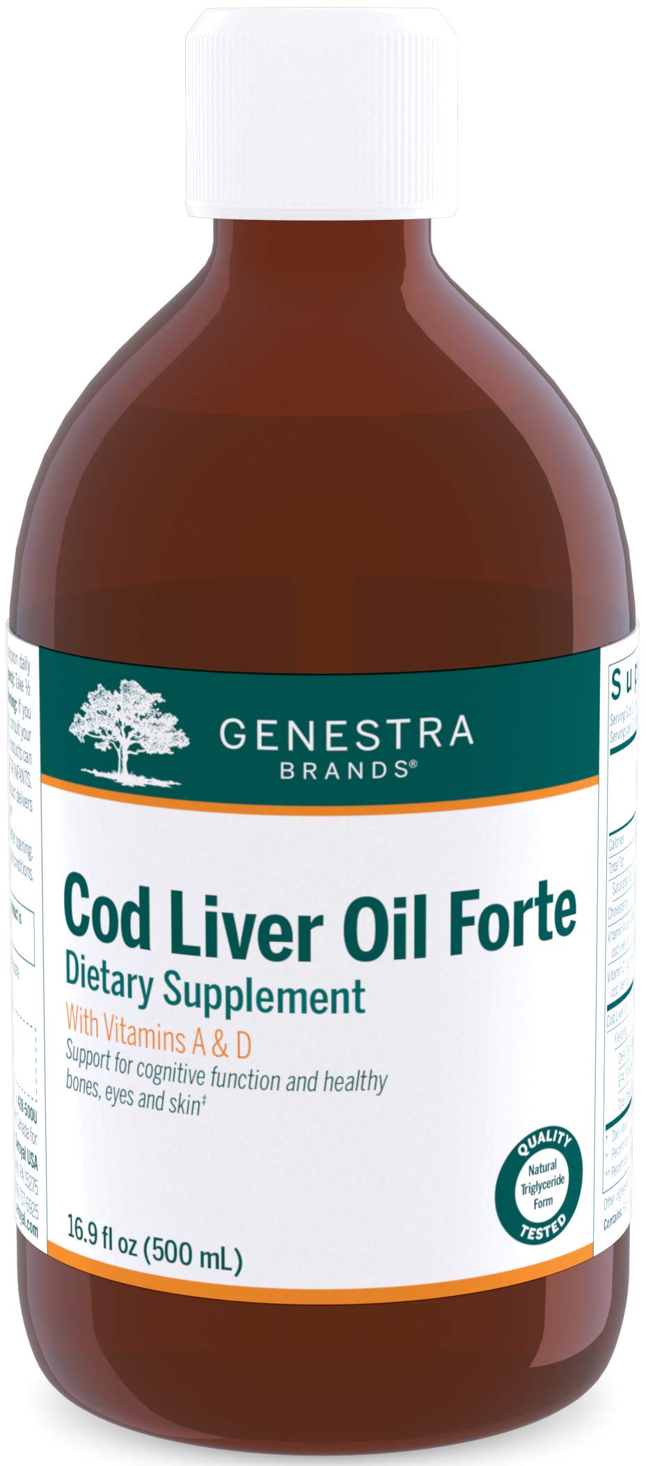 Hero image of Genestra Cod Liver Oil Forte bottle and label