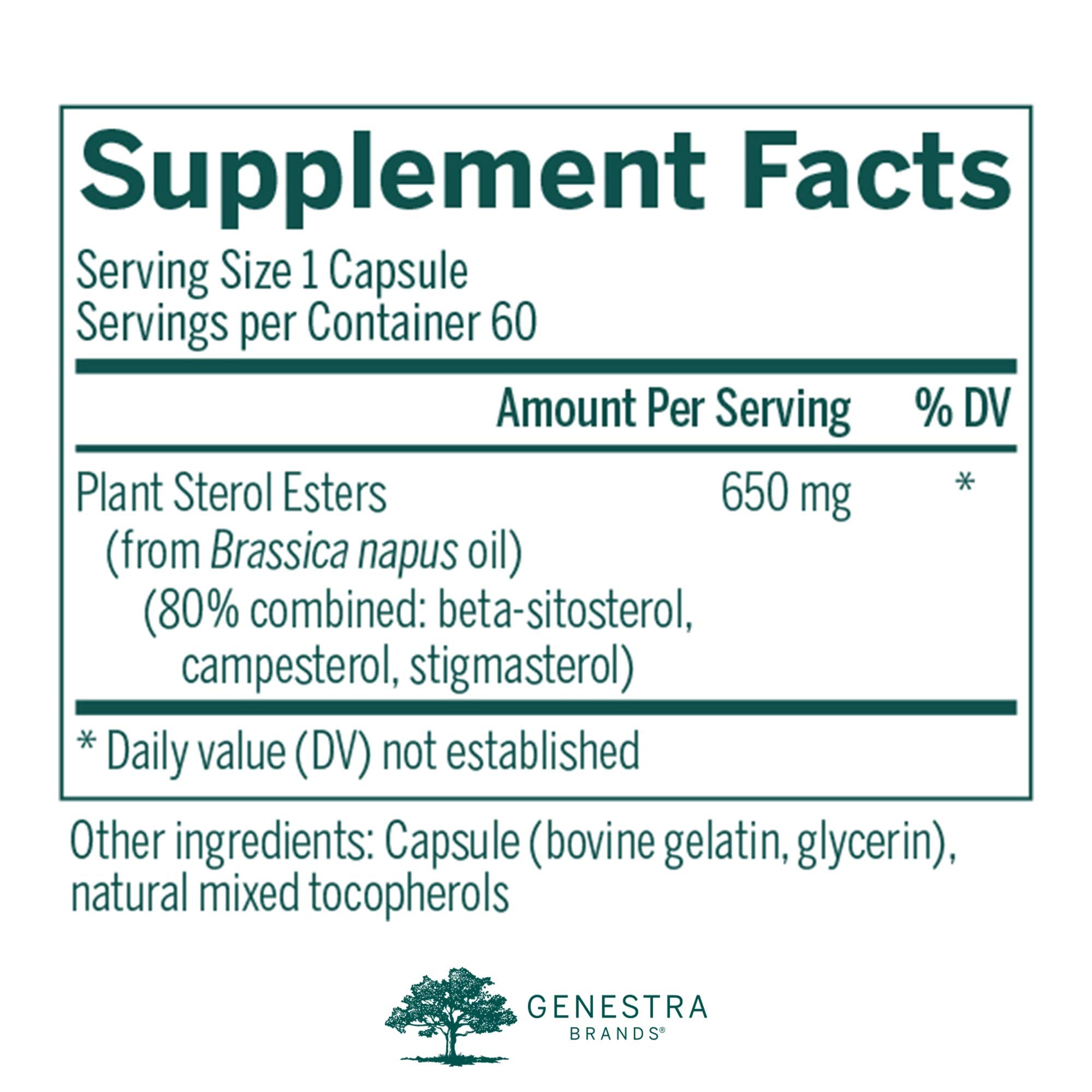 Genestra Col-Sterol 60 capsules in bottle