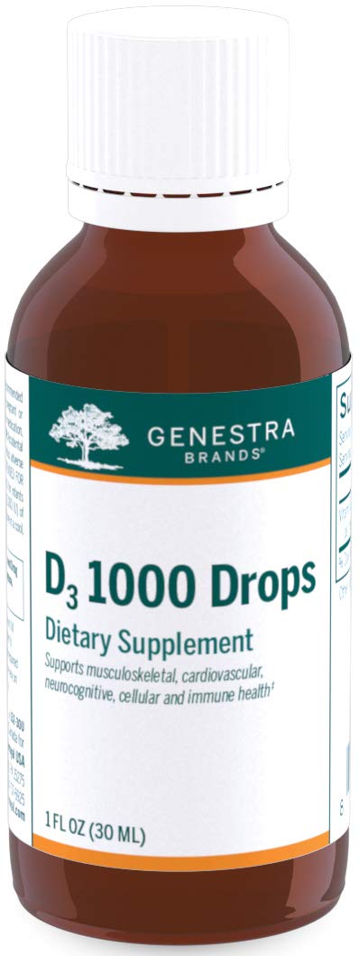 Genestra D3 1000 Drops bottle