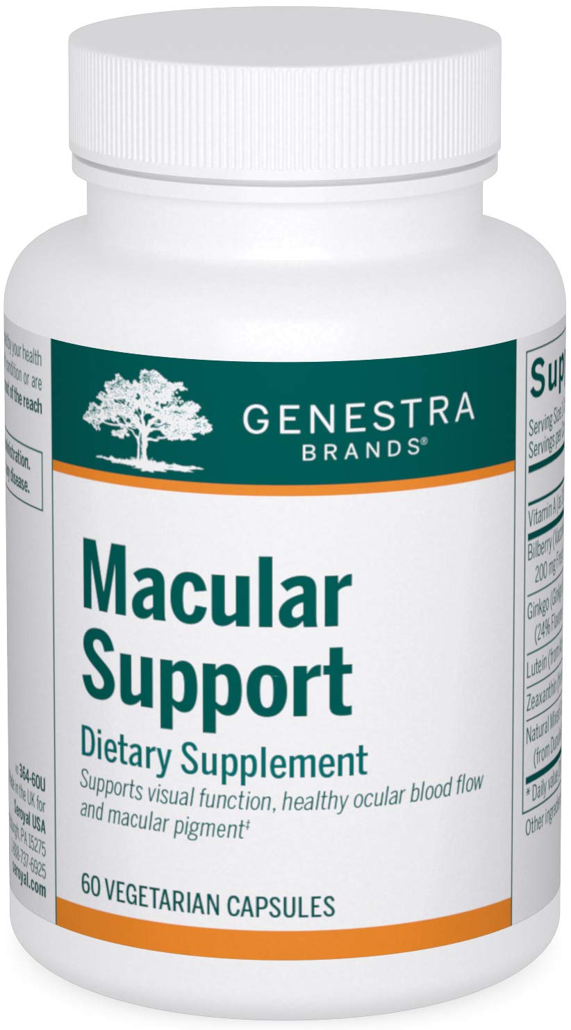Genestra Macular Support bottle with 60 capsules