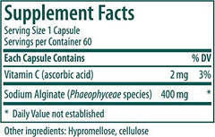 Genestra Sodium Alginate capsules close-up