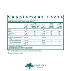Genestra Super EFA Liquid bottle label close-up