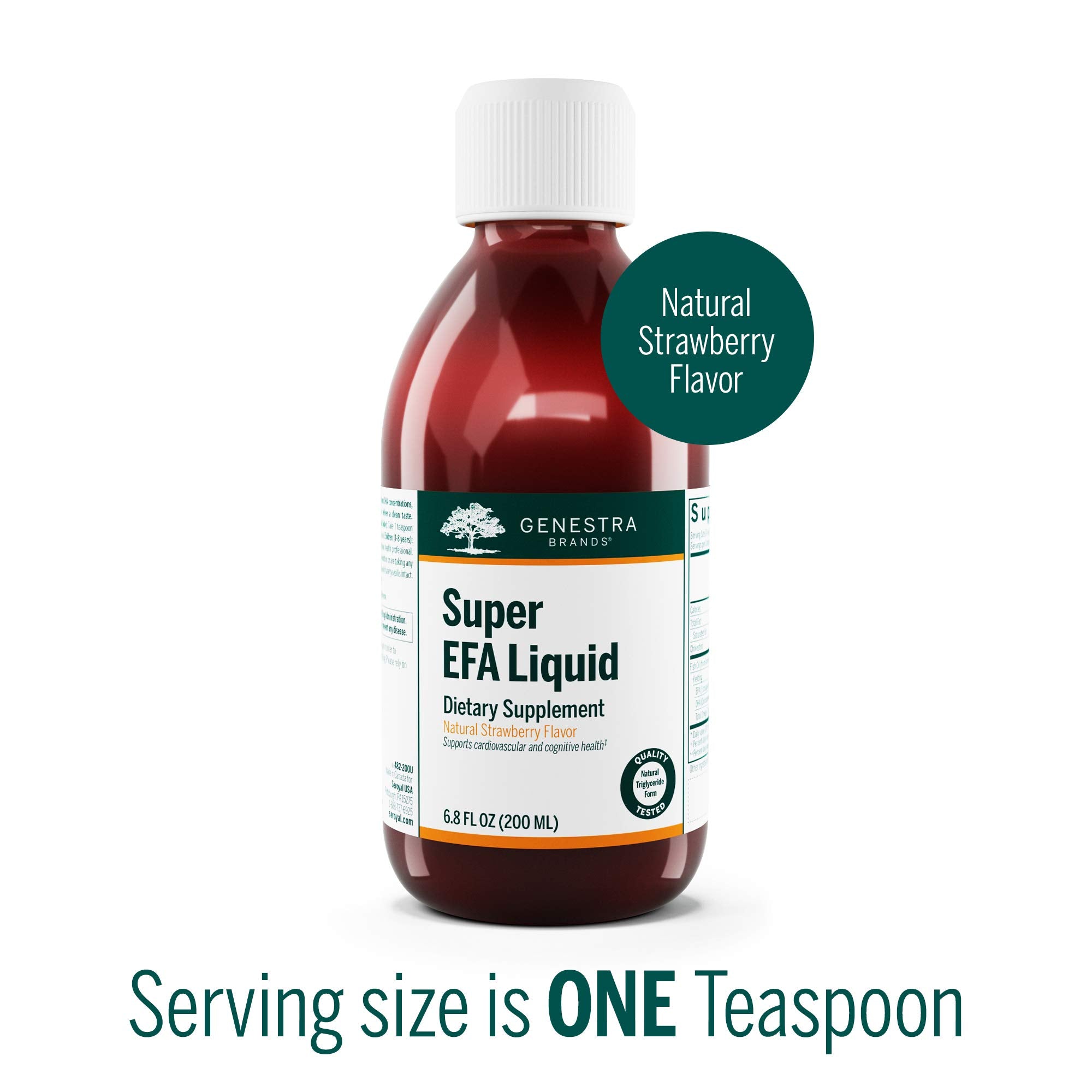 Close-up of Genestra Super EFA Liquid label
