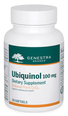Genestra Ubiquinol 100mg softgel bottle front view