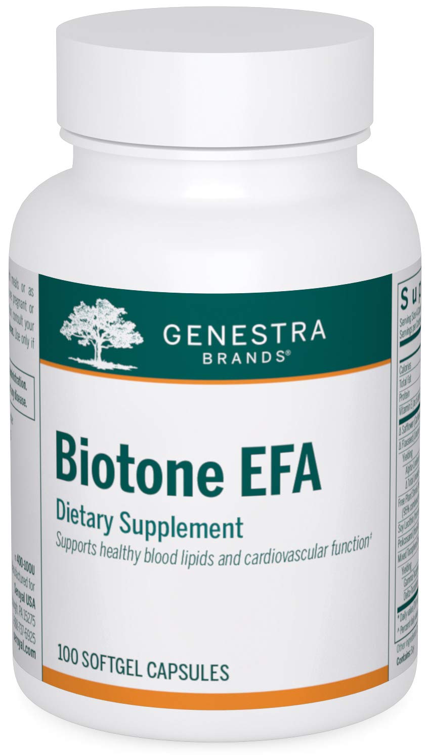 Genestra Biotone EFA 100 capsules front label