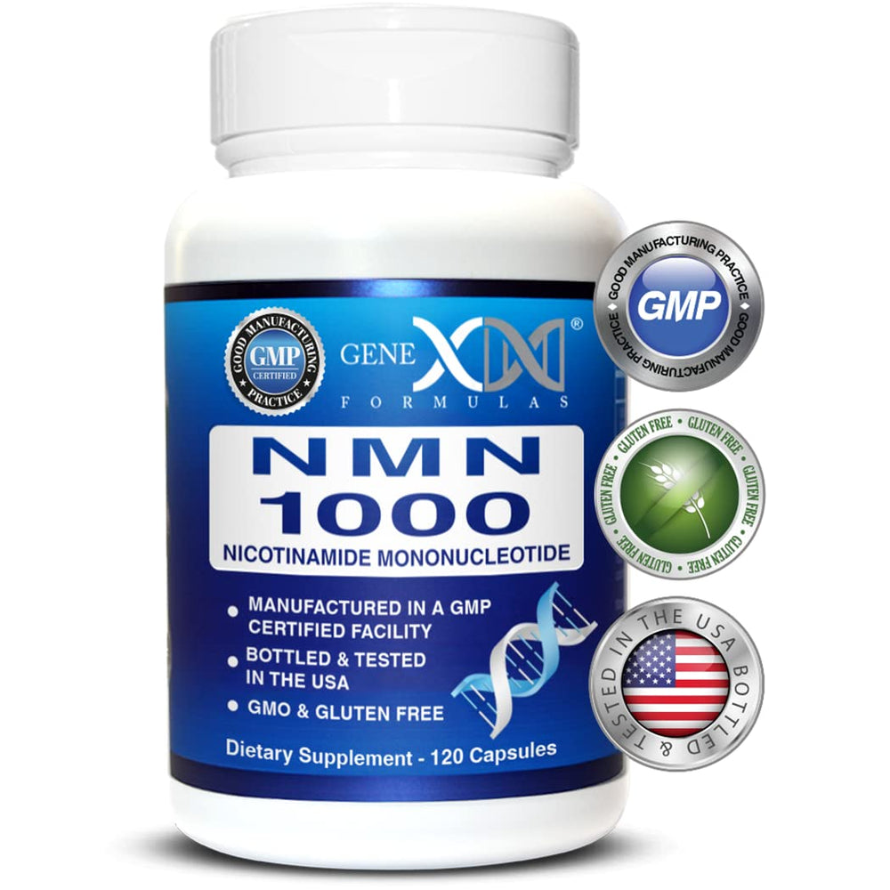 Genex Formulas NMN 1000mg bottle, front view
