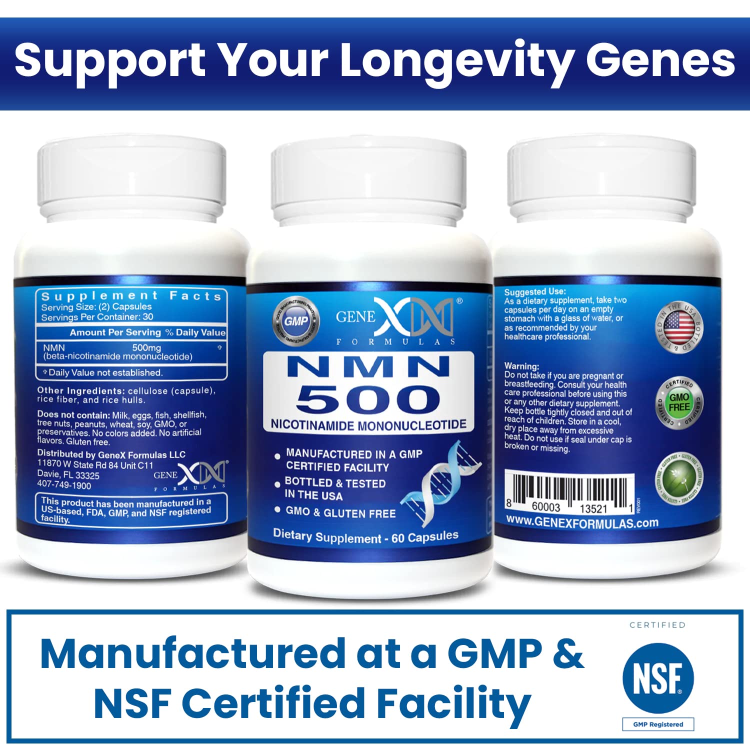 Non-GMO, Gluten Free, Vegan indicators on packaging