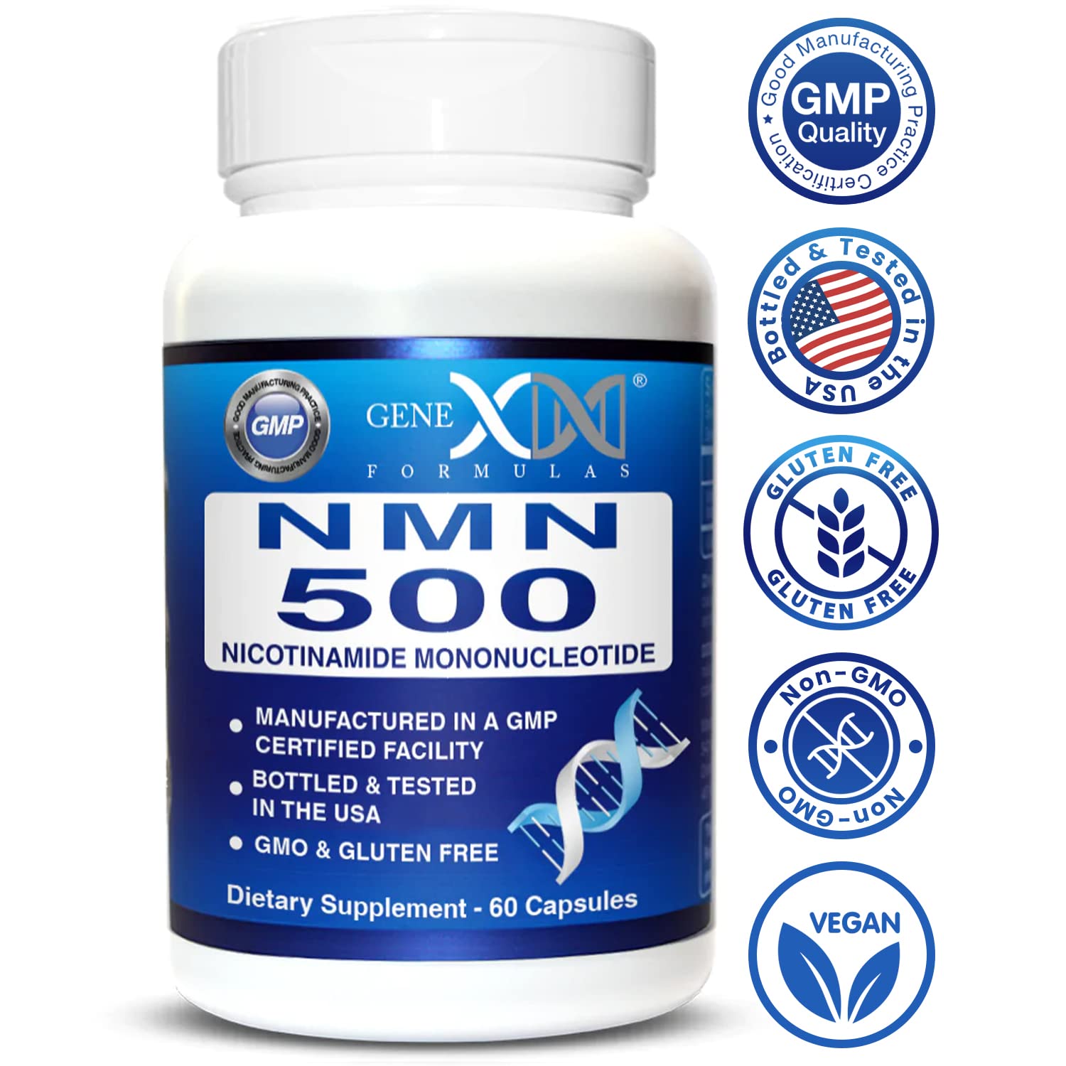 Genex Formulas NMN 500mg packaging