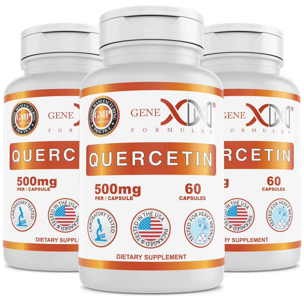 Genex Quercetin 500mg bottle front label