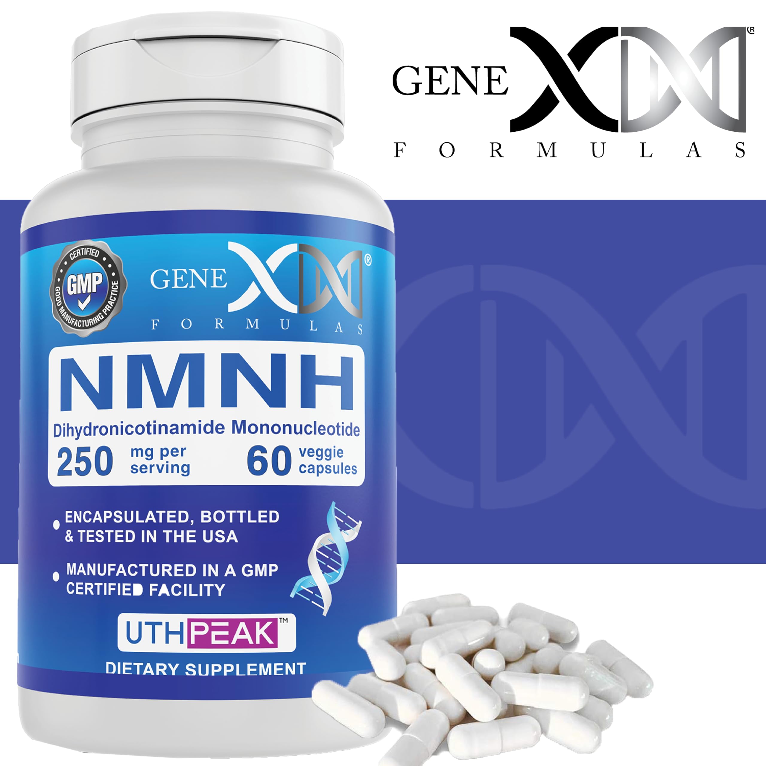 Genex NMNH consumer packaging and lifestyle shot