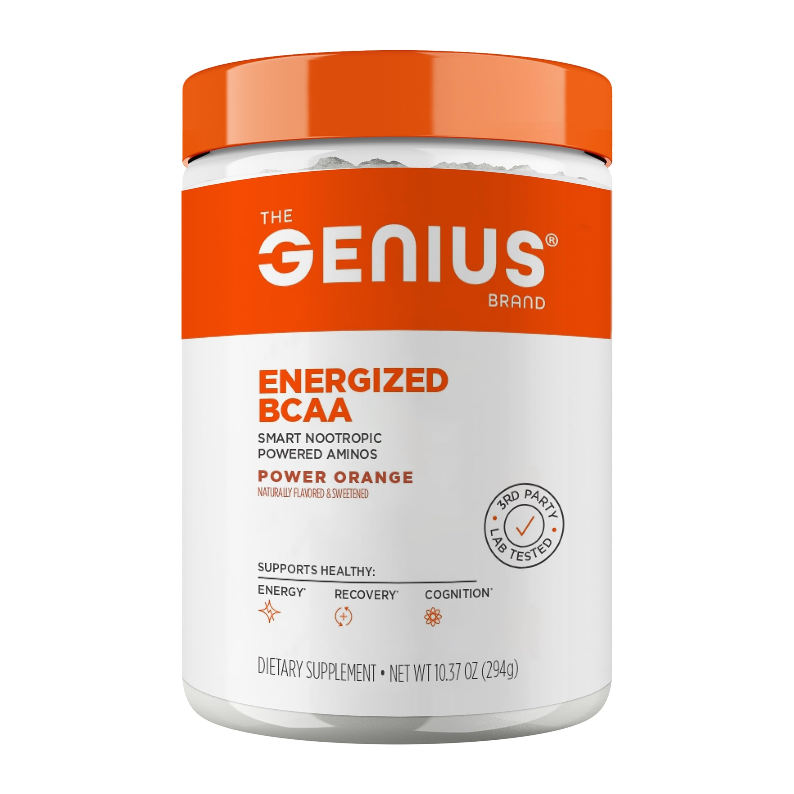 Genius BCAA Powder Orange – front view