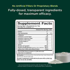 Ingredients list for Genius BCAA Powder Orange