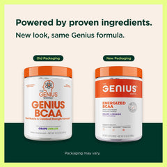 Ingredients panel of Genius BCAA Powder