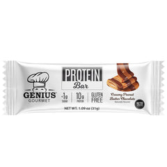 Genius Gourmet Protein Bar Chocolate Peanut Butter – gluten free, low carb