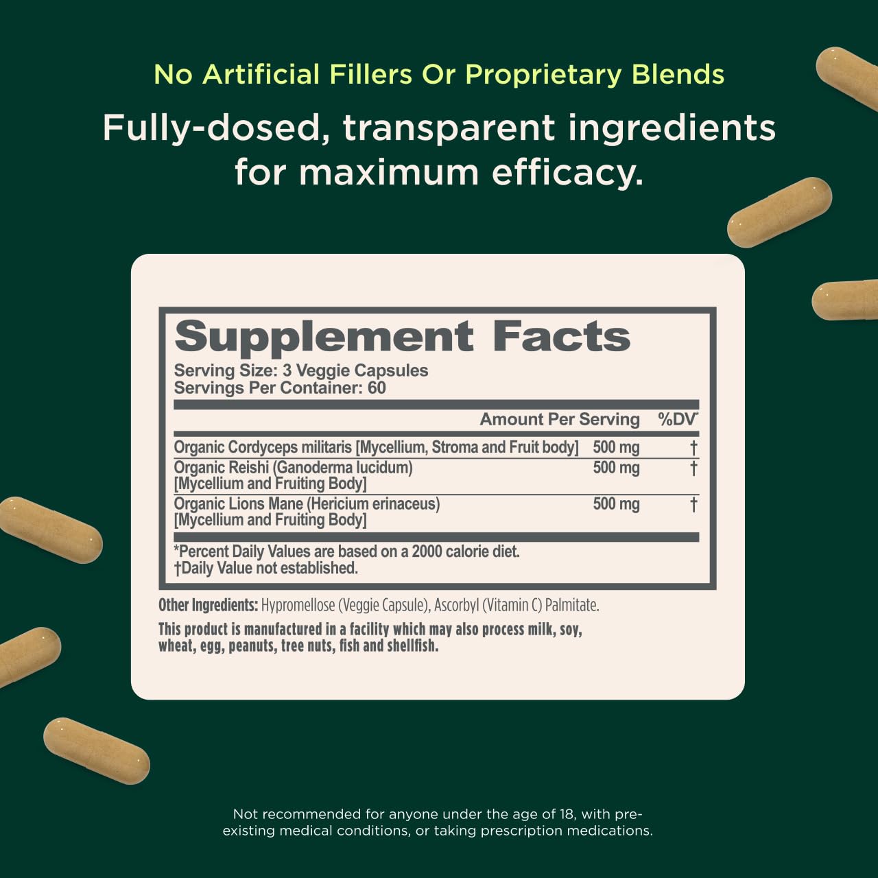 Cordyceps-based energy and focus support for sustained performance
