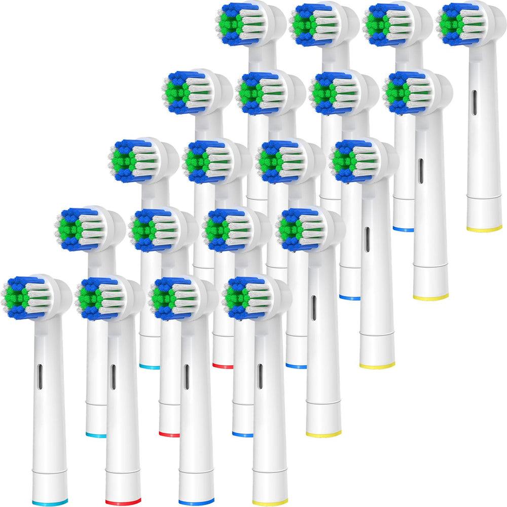 Genkent 20-pack replacement toothbrush heads compatible with Oral-B Braun