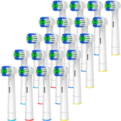Genkent 20-pack replacement toothbrush heads compatible with Oral-B Braun