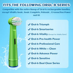 Genkent toothbrush heads compatible with Braun and Oral-B kids electric toothbrushes