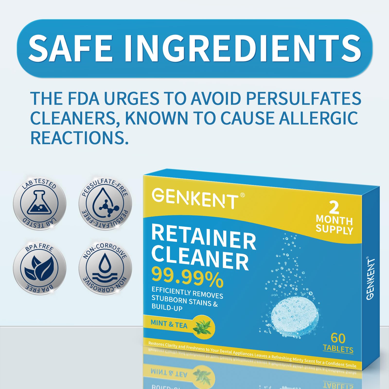 Versatile cleaner for retainers and dentures